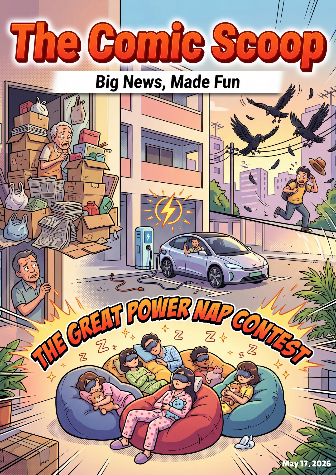 The Comic Scoop cover featuring The Great Power Nap Contest